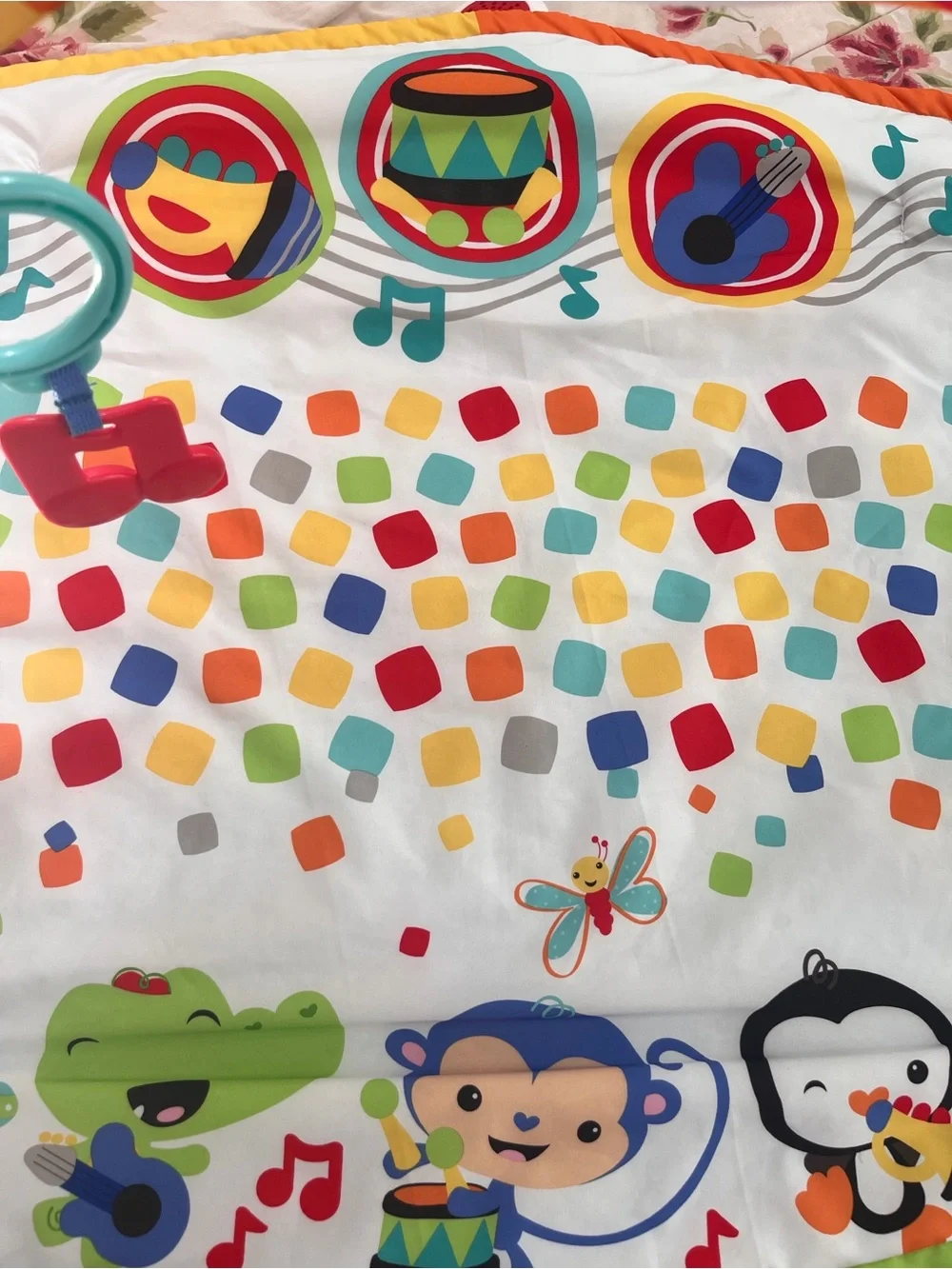 Multicolor Baby Activity Play Gym with Musical Animal Toys